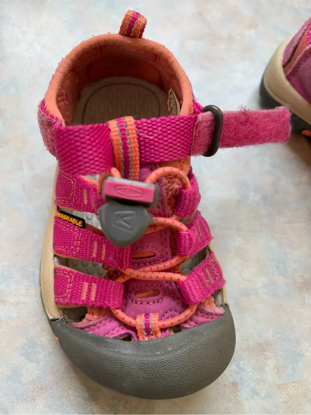 Keen Kids Pink and Orange Outdoor Sandals